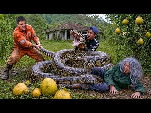 HOMELESS Man’s Terrifying Secret Inside an Abandoned House | Giant Python Attack
