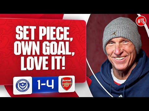 Set Piece, Own Goal.. LOVE IT! (Lee Judges) | Portsmouth 1-4 Arsenal