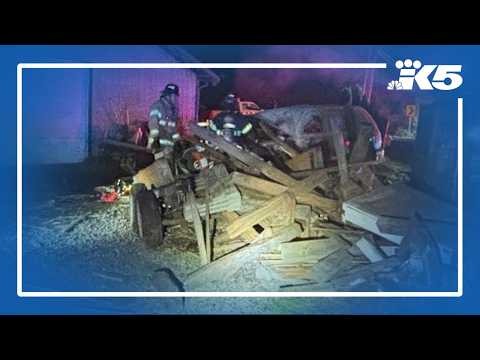High speed chase leads to fiery rescue