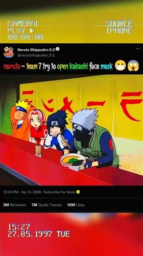 naruto - team 7 try to open kakashi face mask #uzumaki #animeedit #anime #trending #uzumakiclan