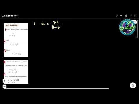 Intro: Solving equations in algebra