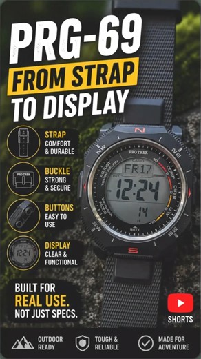 Casio Pro Trek PRG-69 – From Strap to Display