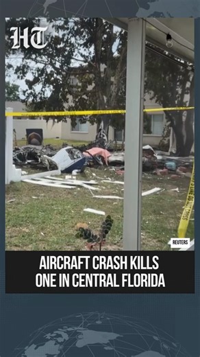 Florida Plane Crash Kills One As Aircraft Goes Down Near Homes | #shorts