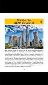 Advanced Steel Structures: Mechanics and Design (Chapter 3, 4 and 5 Only)