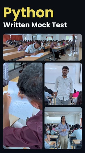 Python Written Mock Test | Students Put Their Coding Skills to the Test 🐍💻