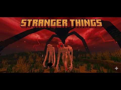 I added Stranger Things monsters to Mineraft
