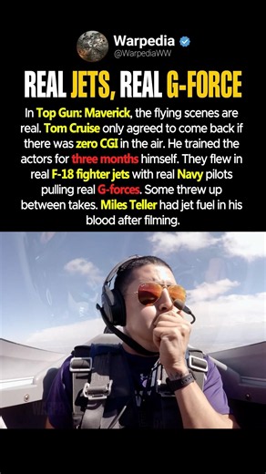 Top Gun Maverick Put Real Actors In Real Fighter Jets #shorts