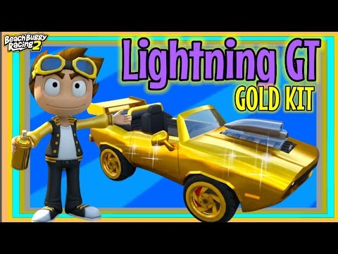 Lightning GT Gold Kit Unlocked "Full Mission" ft. Rez "Flash Fire" | Beach Buggy Racing 2