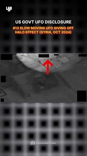 Glowing Halo UFO Spotted Over Syria 😳 Slow Moving Object Caught on Camera #Shorts