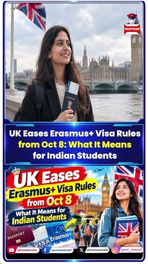 UK Visa Rules Changed for Erasmus + ? Truth vs Hype for 2026–2027 Applicants | Postman Channel