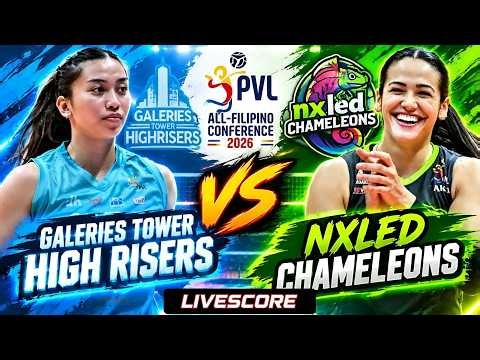 NXLED vs GALERIES TOWER | PVL All-Filipino Conference 2026 | LIVE Score Update