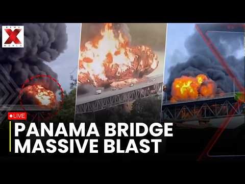 Panama City Bridge Fire Live: 4 Injured after massive explosion at fuel tanker centre, one missing