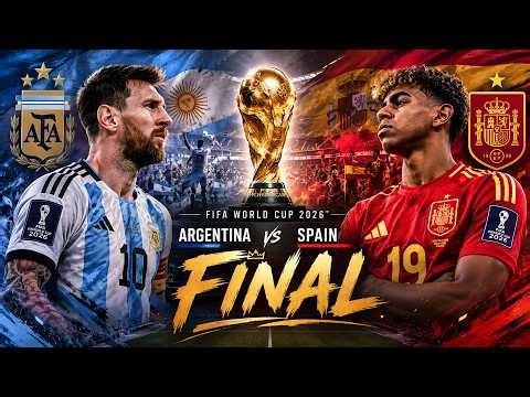 Spain Vs Argentina LIVE | FIFA World Cup FINAL LIVE | Spain Vs Argentina FINAL | FIFA World Cup 2026