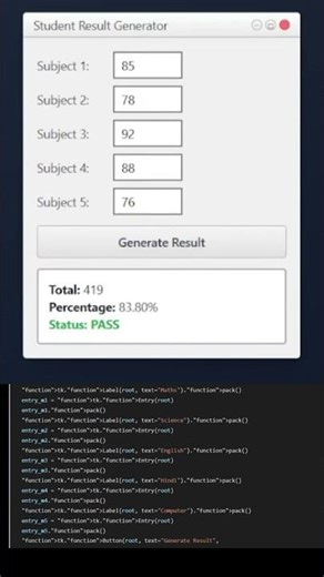 Student Result Generator using Python 😱 | CustomTkinter GUI