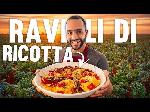 RAVIOLI DI RICOTTA E BIETA ROSSA