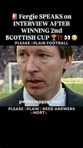 🚨 Fergie SPEAKS on INTERVIEW AFTER WINNING 2nd SCOTTISH CUP‼️ 👀😳