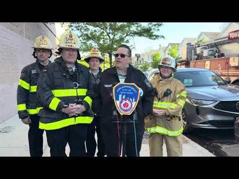 FDNY Commissioner Lillian Bonsignore provides update on 4-alarm fire in Queens