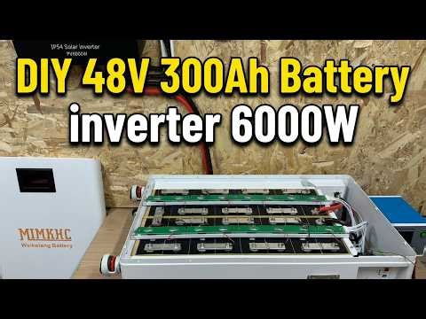 how to make home solar battery backup 48v 300Ah Battery - SAVE Thousands, inverter 6kw