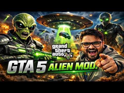This GTA 5 Alien Mod Feels Like GTA 6! Ultra Realistic UFO Gameplay 👽