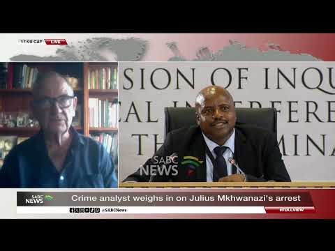 Crime analyst weighs in on Julius Mkhwanazi's arrest