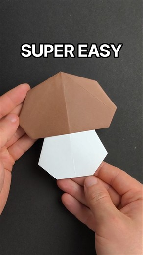 Paper Mushroom 🍄 #mushroom #origami #diy