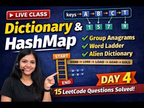Dictionary & HashMap in DSA | 10 LeetCode Questions Solved Live