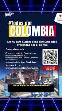 ¿CÓMO PUEDES AYUDAR A COLOMBIA TRAS EL TERREMOTO? AQUÍ TE DECIMOS TODA LA INFORMACIÓN