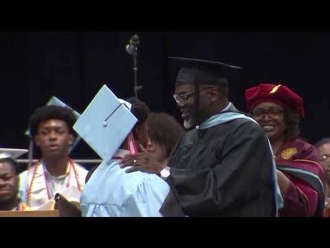 Mayor Brandon Johnson celebrates son’s graduation at Kenwood Academy