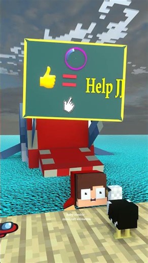 What should you do if you wake up in the middle of the ocean 🫥🌊 #minecraftanimation