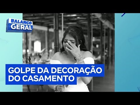 Noiva chora ao entrar em casamento após golpe da empresa de decoração