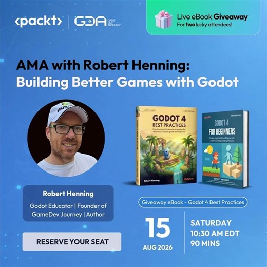 FREE live AMA with Robert Henning | Ask Godot Questions | GDA X Packt