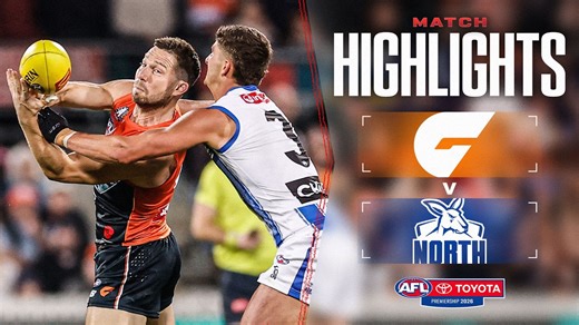 GWS Giants v North Melbourne Highlights | Round 7, 2026 | AFL