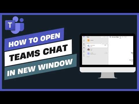 How to Open Teams Chats in a New Window Open in New Window Hack
