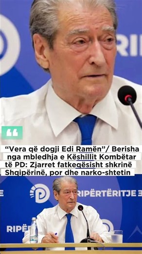 “Vera që dogji Edi Ramën”/ Berisha nga mbledhja e Këshillit Kombëtar të PD: