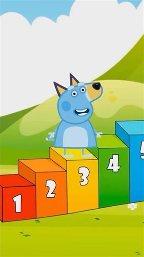 Learn to Count 1–10 with Bluey #shorts #kidssong #learning #beginner #kids #counting