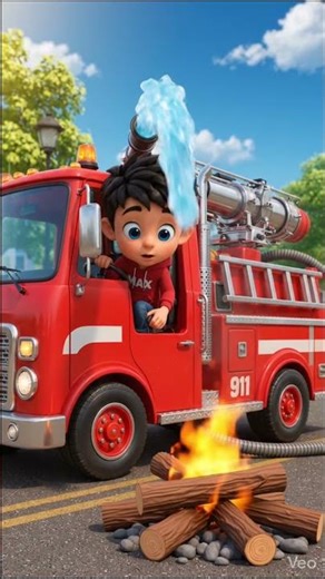 Max Saves the Day! 🚒🔥 Fire Truck Rescue Adventure for Kids | Firefighter Max in Action