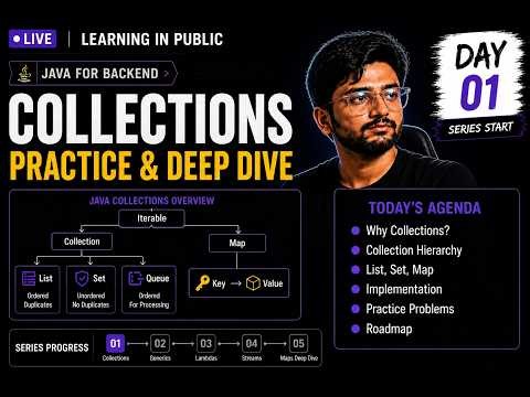 Day 1 | Mastering Java Collections | Learning Java for Backend Development Live