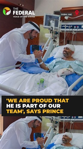 Dubai Crown Prince praises injured flydubai pilot Captain Smit | #shorts