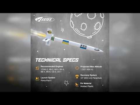 Review: Estes 2008 Generic E2X Rocket-Building Kit, Beginner Customizable Flying-Rocket-Model ...