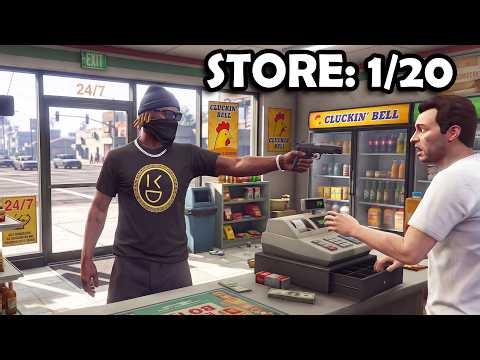 GTA 5 THUG LIFE #619 - I TRIED ROBBING EVERY STORE IN THE GAME!