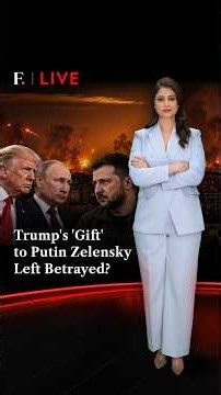 Trump's 'Gift' to Putin, Zelensky Left Betrayed? | Firstpost Live