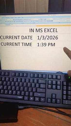 Excel Magic: Insert Date & Time in 1 Second! 🔥 | Excel Keyboard Shortcuts (Hindi)
