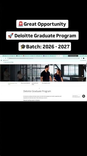 Deloitte Graduate Program ☺️ #bilaldigitalguide