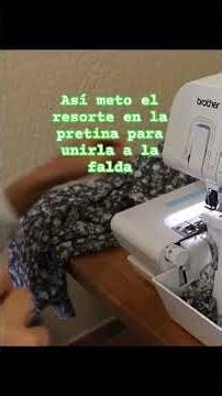 como unir pretina a una falda y adentro resorte. #costura #costuraamano #costuretododia