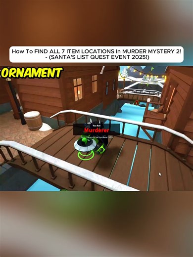 How To FIND ALL 7 ITEM LOCATIONS In MURDER MYSTERY 2! - (SANTA'S LIST QUEST EVENT 2025!) Part 2 #rolox #robloxupdate #eventupdate #roblox2025 #item