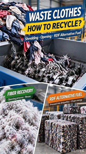 Waste Textile Recycling Equipment | Textile Shredding, Fiber Recovery & RDF Fuel
