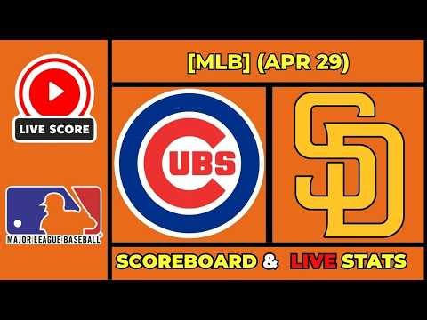 🔴 Chicago Cubs vs San Diego Padres LIVE | MLB | April 29, 2026 | Live SCOREBOARD EN VIVO