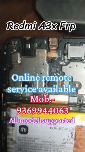 Redmi A3x Frp in one click... Online remote service available Dm me ..All model supported #frp