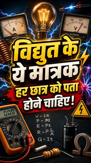 विद्युत के ये मात्रक हर छात्र को पता होने चाहिए! ⚡📚 #UnseenGK #Science #GK