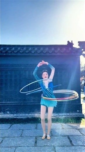 Beautiful Multi-Hula Hoop Performance! ✨ #talent